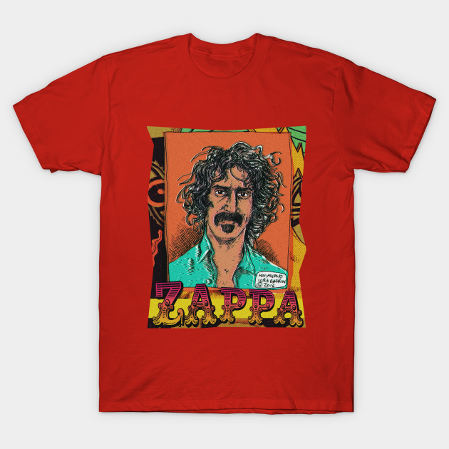 Frank Zappa portrait, by Maximiliano Lopez Barrios - Zappa - T-Shirt