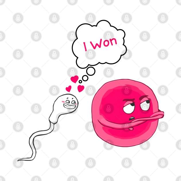 Cute Sperm and Egg Ovum Cute Couple by labstud