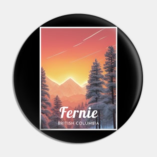 Fernie British Columbia Canada ski Pin