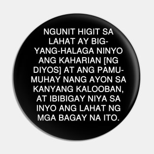 Mateo 6:33 Tagalog (Magandang Balita Biblia) Pin