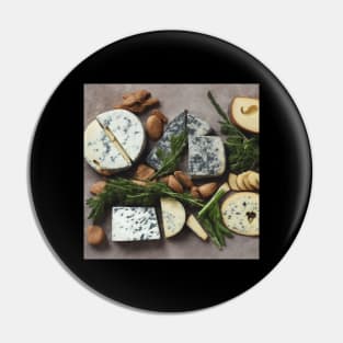 Cheese Milk Vintage Art Cow Food Pin