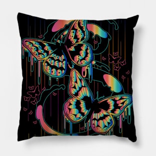 Butterfly Rain Pillow