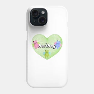 he/they pronouns Phone Case