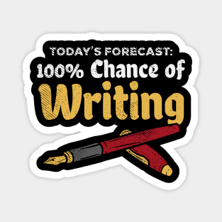 Today's Forecast: 100% Chance Of Writing Magnet