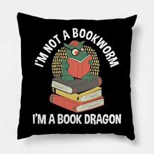 I'm a book dragon Pillow