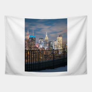 Manhattan Skykline View Tapestry