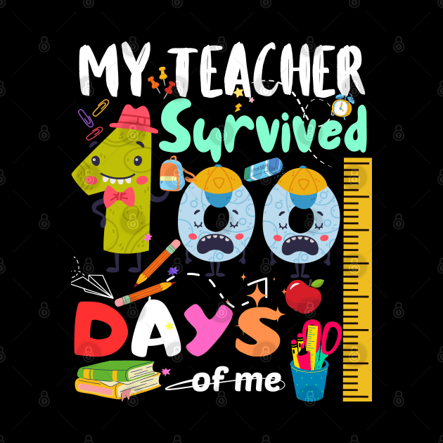 Funny My teacher survived 100 days of me school girls boys by Radoxompany