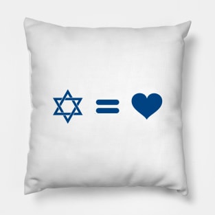 The Star of David Equals Love Pillow