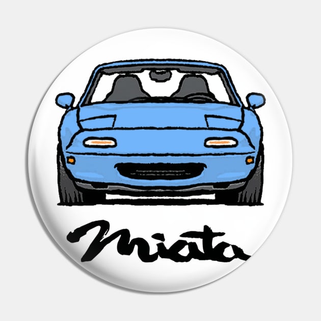 MX5 Miata NA Light Blue Pin by Woreth