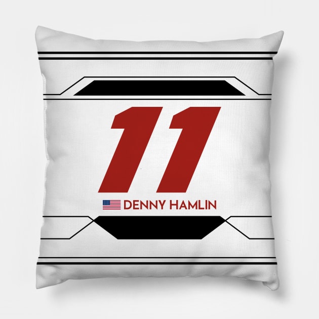 Denny Hamlin #11 2023 NASCAR Design Pillow by AR Designs 