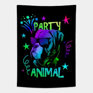 Boxer Dog Party Animal Tapestry