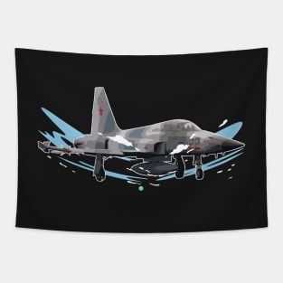 F5 Tiger Fighter Jet Top Gun Gift Tapestry