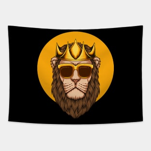 Lion King Wearing Sunglasses Tapestry