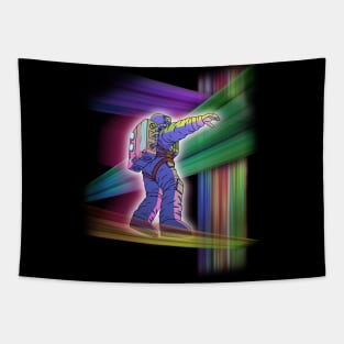 Spacewalker in Time Dimensions Tapestry