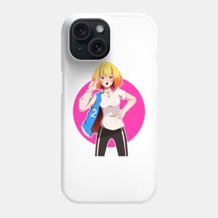 Illustration of a woman who dresses fashionably and has a beautiful face Phone Case