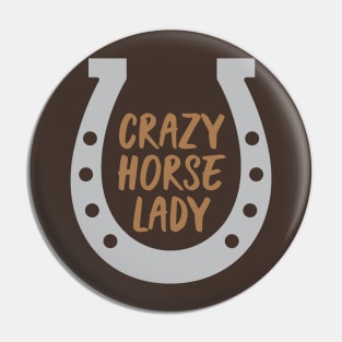 Crazy Horse Lady Pin