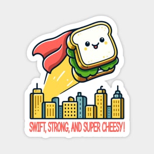 Caped Crusader Sandwich - Grilled Cheese Magnet