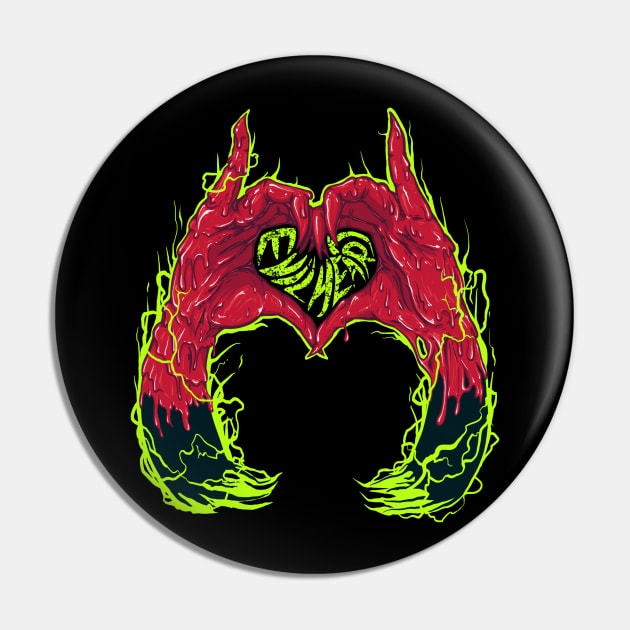 Evil Heart Pin by MeFO