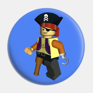 Building Block Pirate Retro Drawing Pin