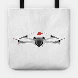 Festive DJI Mini 3 Pro with Santa hat Tote