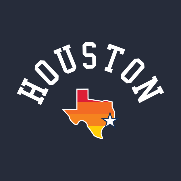 Houston H-Town Baseball Fan Tee: Hit It Out of the Park, Y'all! by CC0hort