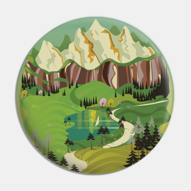 Landscape Pin by nickemporium1