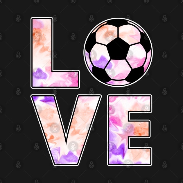 Cool Soccer Girl "Love Soccer" Women and Girls by FloraLi