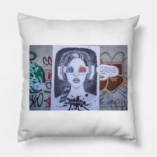 Street Art, Bushwick, New York, USA Pillow