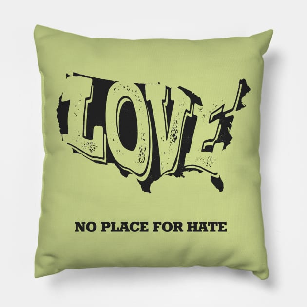 No Place for Hate Pillow by cherylfrancis