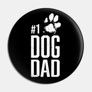 #1 Dog Dad - Number One Dog Lover Gift Pin