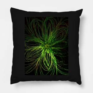 A flower that glows in the dark Pillow