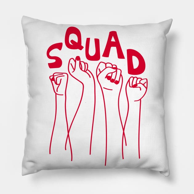 Squad - Feminist Women of Color - Future of America Pillow by YourGoods