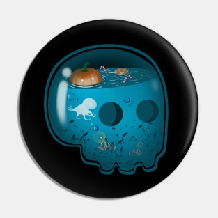 Halloween Skull Pin