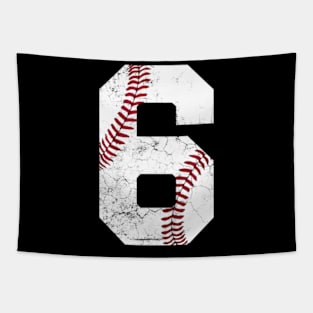 6Th Birthday Gift 2018 Baseball Boys Kids Six 6 Sixth Tapestry