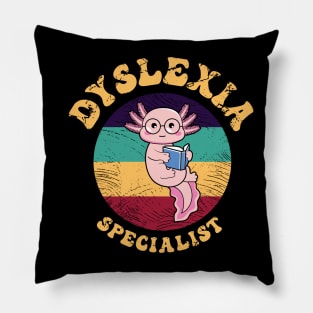 Dyslexia Specialist Teacher Kawaii Dyslexia Interventionist Pillow