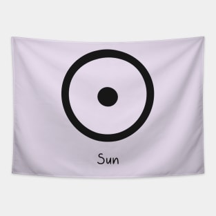 Alchemical symbol of the sun Tapestry