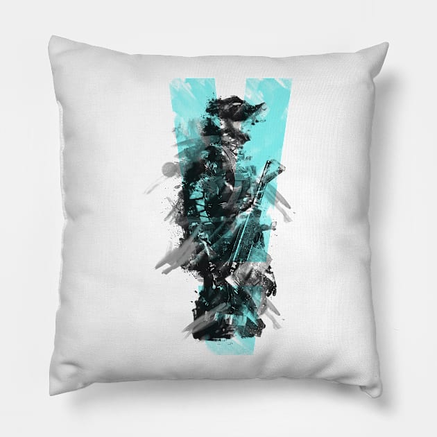 MGS5 (Blue) Pillow by Joe Hickson