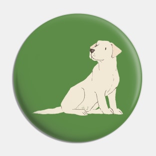 Cream Labrador Dog Pin