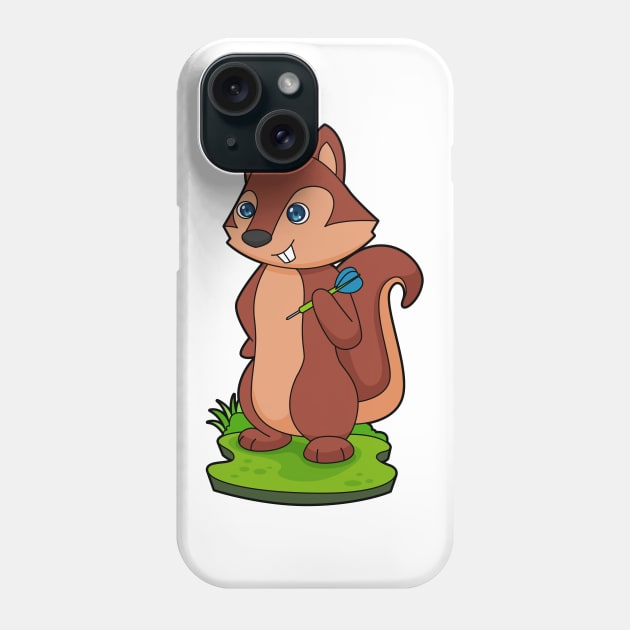 Squirrel Darts Dart Phone Case by Markus Schnabel