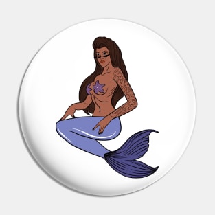 Tattooed mermaid Pin