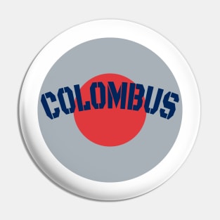 circle and columbus Pin