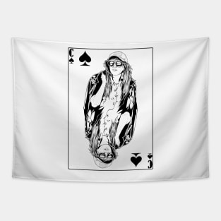 Charlie Cale Poker Face Card Tapestry