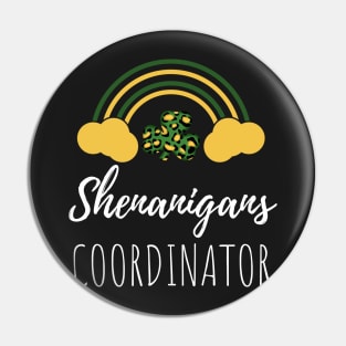 Shenanigans Coordinator Squad St Patricks Day Rainbow Pin