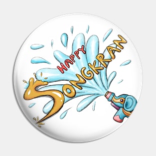 Happy Songkran Pin