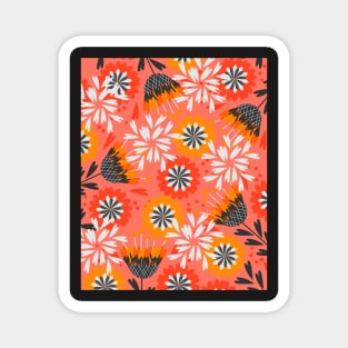 Sweet floral spring pattern Magnet