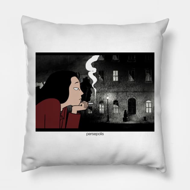 Marjane's memories Pillow by Robescussein