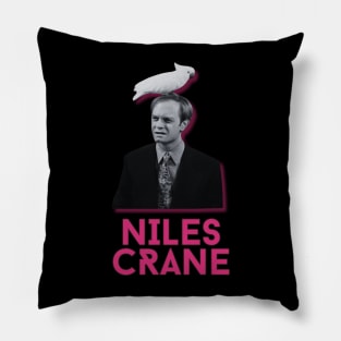 Niles crane 90s retro Pillow