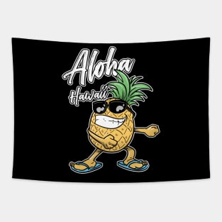 Floss Dance Pineapple Aloha Hawaii Tapestry