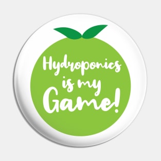 Hydroponics is My Game | Tomato | Quotes | White Pin