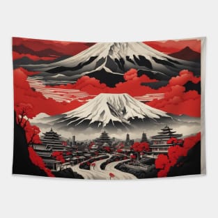 Kumamoto Japan Travel Vintage Tourism Poster Tapestry